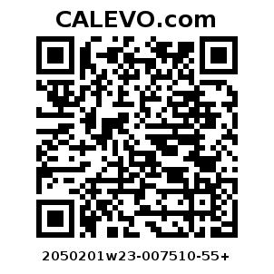 Calevo.com Preisschild 2050201w23-007510-55+