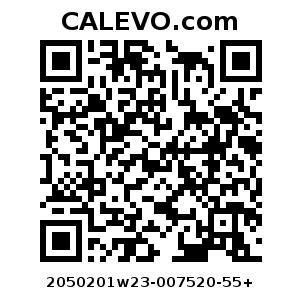 Calevo.com Preisschild 2050201w23-007520-55+