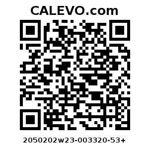 Calevo.com Preisschild 2050202w23-003320-53+