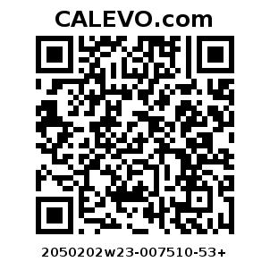 Calevo.com Preisschild 2050202w23-007510-53+