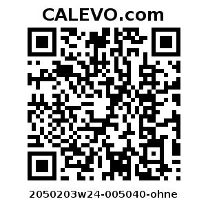 Calevo.com Preisschild 2050203w24-005040-ohne