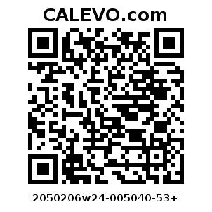 Calevo.com Preisschild 2050206w24-005040-53+