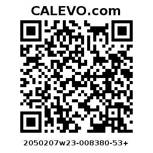 Calevo.com Preisschild 2050207w23-008380-53+