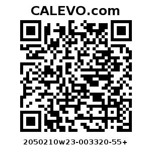 Calevo.com Preisschild 2050210w23-003320-55+