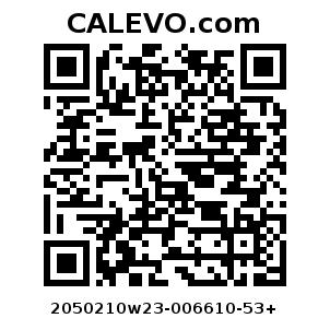 Calevo.com Preisschild 2050210w23-006610-53+