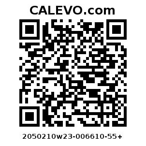 Calevo.com Preisschild 2050210w23-006610-55+