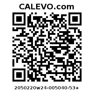 Calevo.com Preisschild 2050220w24-005040-53+