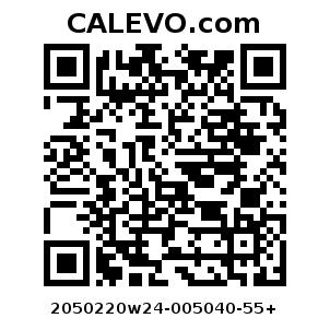 Calevo.com Preisschild 2050220w24-005040-55+