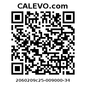 Calevo.com Preisschild 2060209c25-009000-34