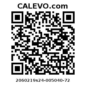 Calevo.com Preisschild 2060219s24-005040-72