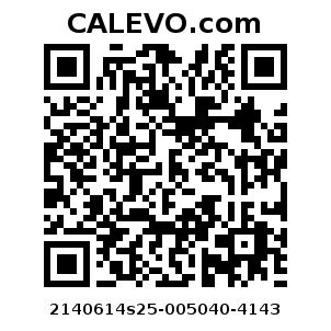 Calevo.com Preisschild 2140614s25-005040-4143