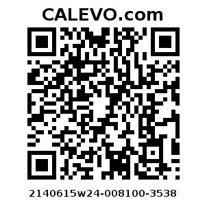 Calevo.com Preisschild 2140615w24-008100-3538