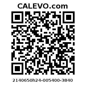 Calevo.com Preisschild 2140650h24-005400-3840