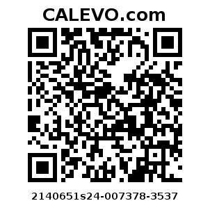 Calevo.com Preisschild 2140651s24-007378-3537