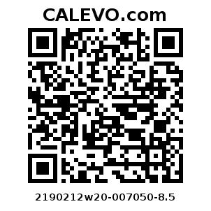 Calevo.com Preisschild 2190212w20-007050-8.5