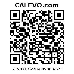 Calevo.com Preisschild 2190212w20-009000-6.5