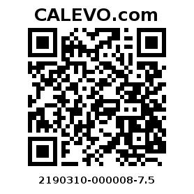 Calevo.com Preisschild 2190310-000008-7.5