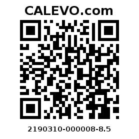 Calevo.com Preisschild 2190310-000008-8.5