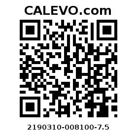 Calevo.com Preisschild 2190310-008100-7.5