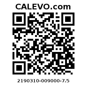 Calevo.com Preisschild 2190310-009000-7.5