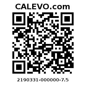 Calevo.com Preisschild 2190331-000000-7.5