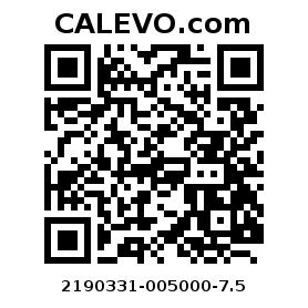 Calevo.com Preisschild 2190331-005000-7.5