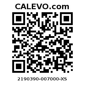 Calevo.com Preisschild 2190390-007000-XS