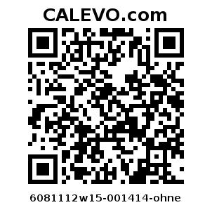 Calevo.com Preisschild 6081112w15-001414-ohne